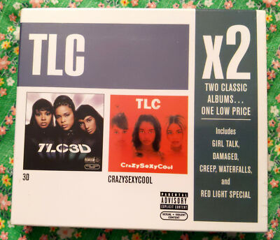 SEALED R&B/Soul 2 CD Box TLC X2 - 3D - CRAZYSEXYCOOL - LaFACE M- Original