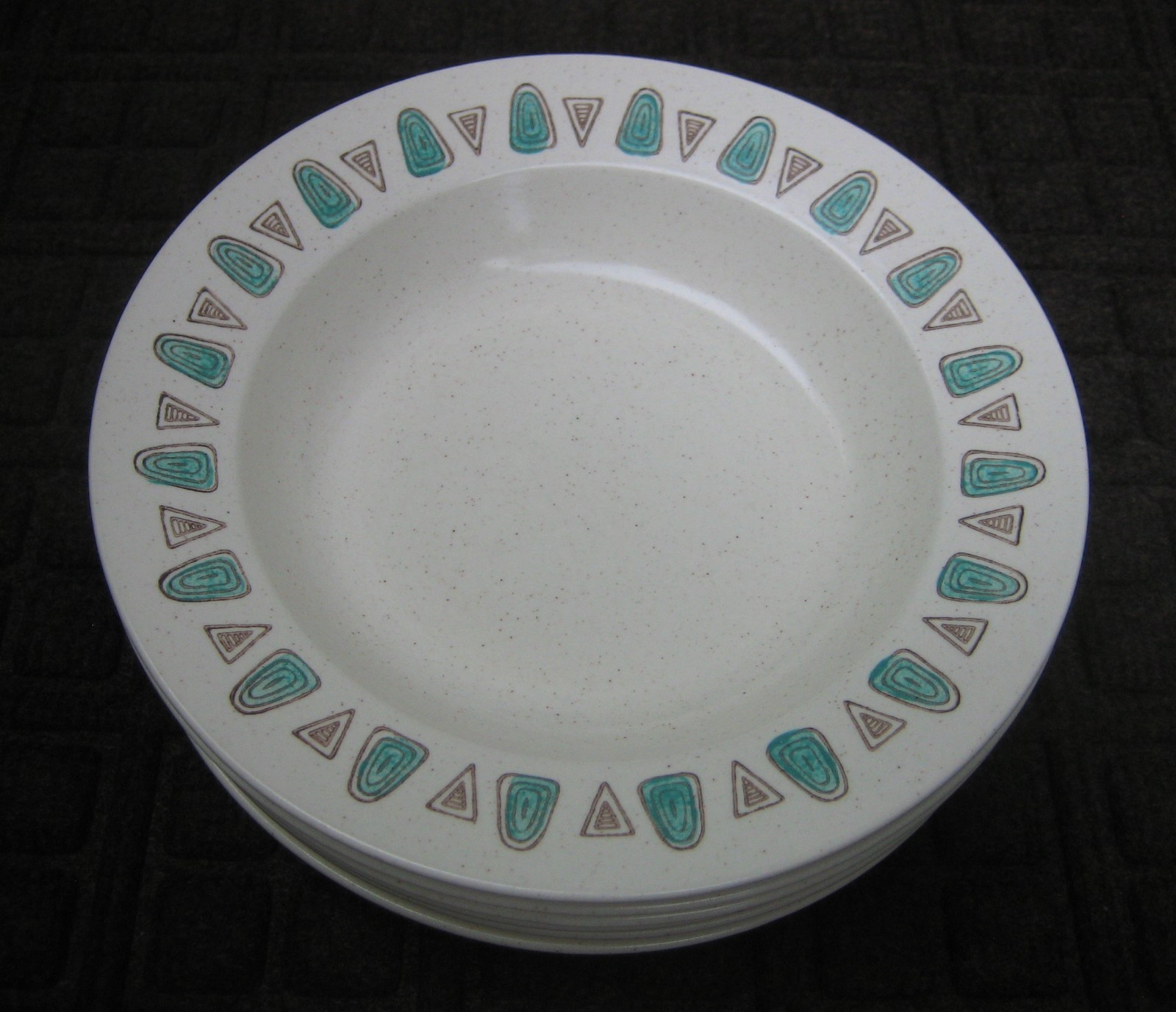 Vintage Metlox POPPYTRAIL California NAVAJO Set of (6) 8-3/8