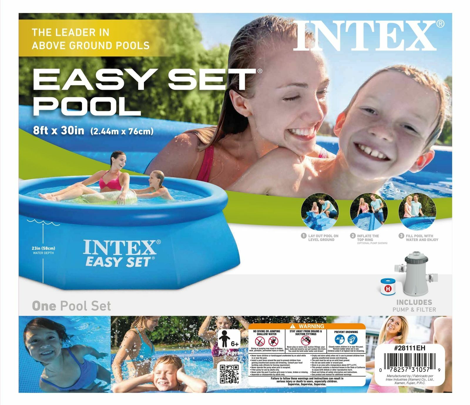Intex 8' x 30