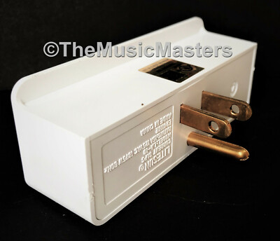 2X Grounded 3 Outlet Triple AC Wall Plug Power Splitter 3-Way Electric Adapter