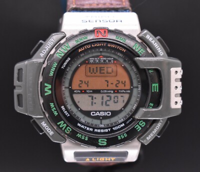 CASIO Pathfinder 1470 PRT-40 Watch Men Triple Sensor Original Band NEW BATTERIES