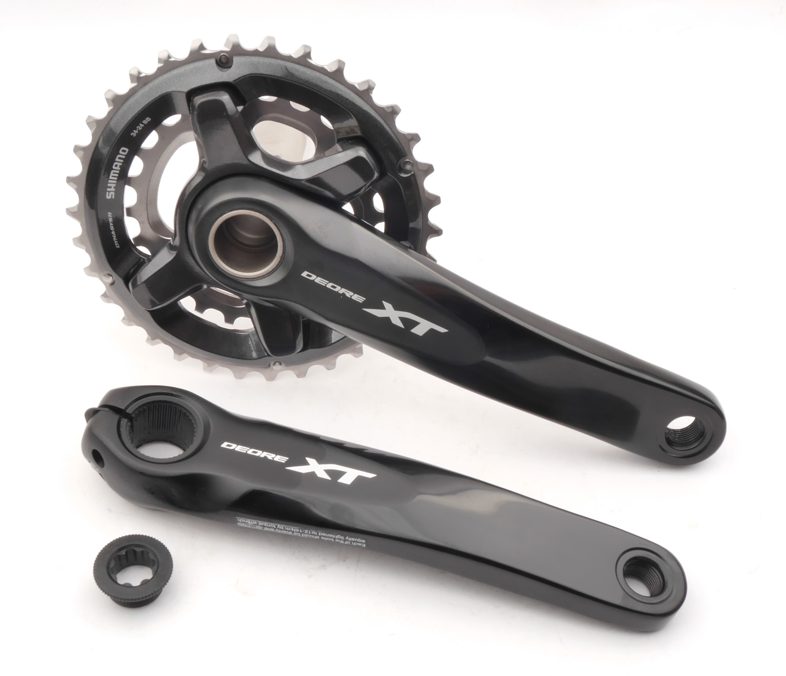 Shimano Deore XT FC-M8000-2 Kurbelgarnitur 2x11-fach schwarz alle Gr&ouml;&szlig;en - NEU