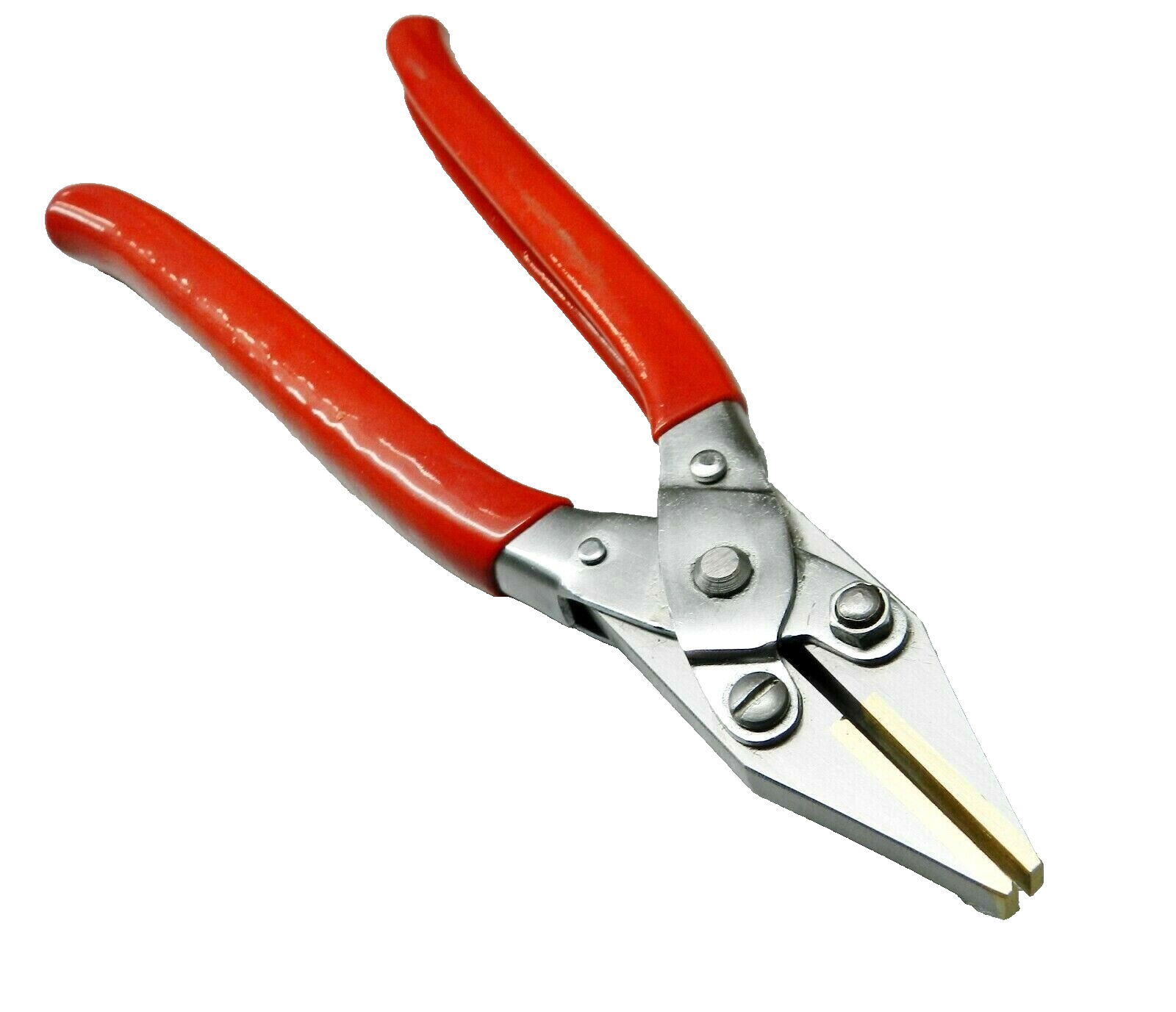 Parallel Action Flat Nose Pliers Brass Jaw with PVC Coated Handles 8" - 200mm 