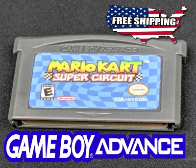 Mario Kart Super Circuit - Game Boy Advance GBA SP DS Lite