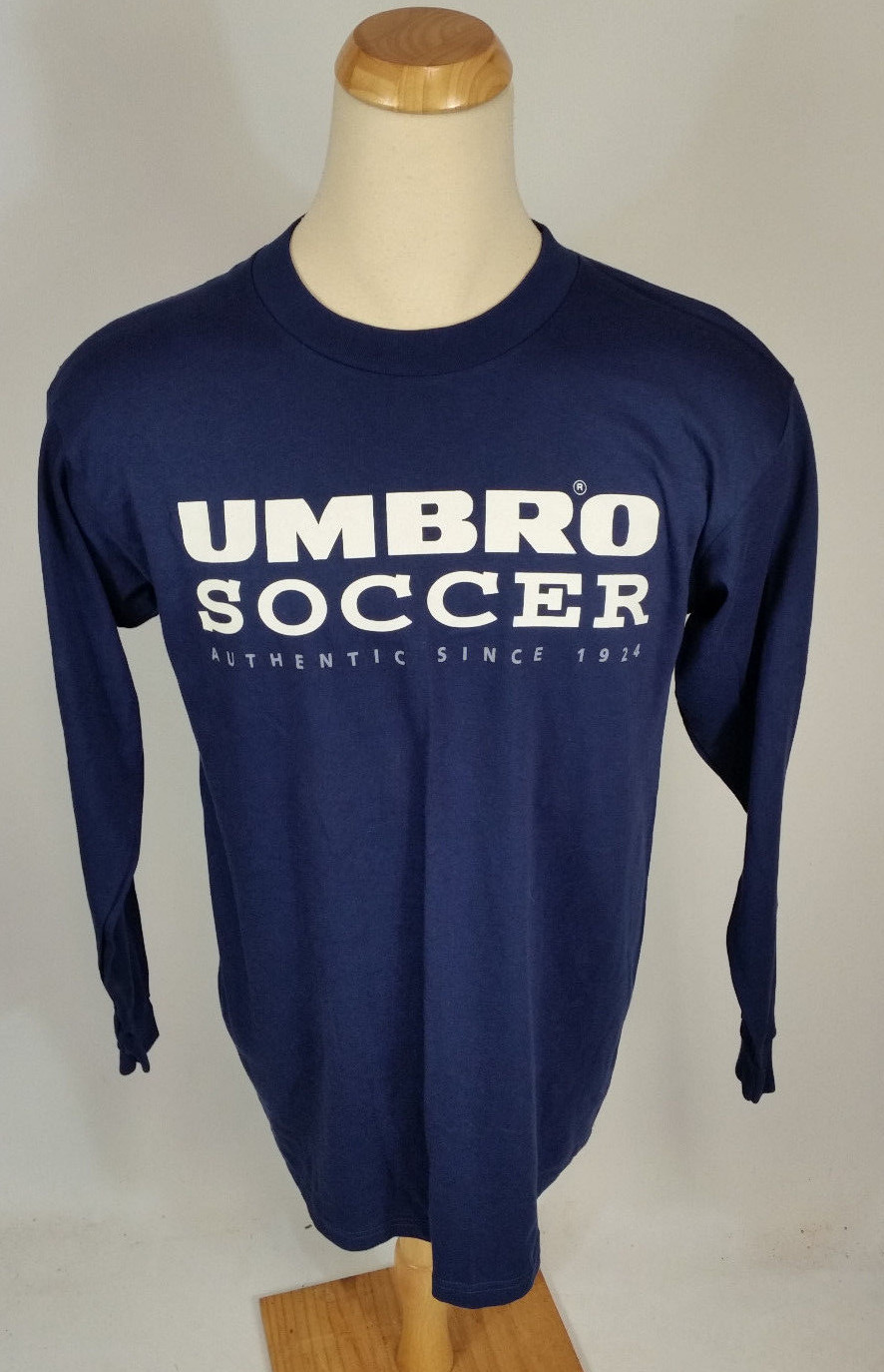 old umbro tシャツ　デッドストック Deadstock NOS Vintage Mens Umbro Soccer Long Sleeve T Shirt
