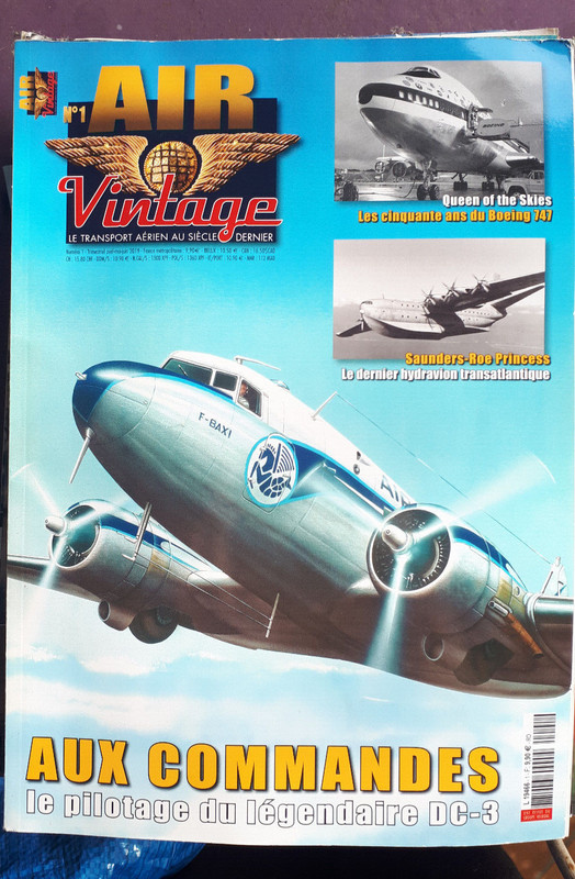 Air Vintage NÂ°1: Dc3, 747, Saunders Roe Princess, Constellation, Concorde