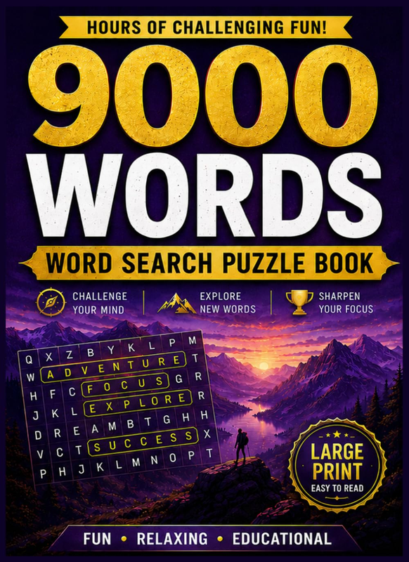 The Big Word Search Puzzle Book for Adults: 225 Large Print Puzzles for Fun and