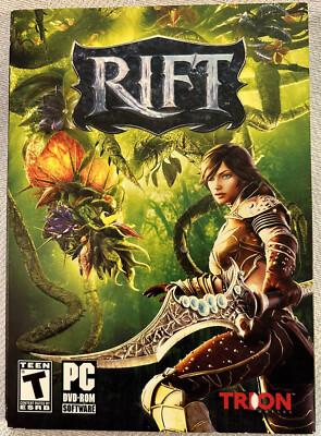 Rift PC DVD-ROM New Sealed Free Shipping Rated T W/Manual Tron  2011