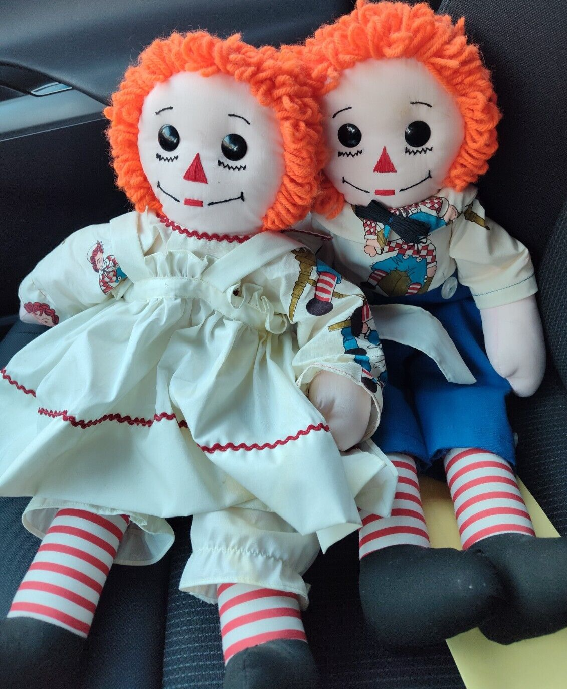 Vintage Raggedy Ann and Andy Doll 20”inches With “ I Love