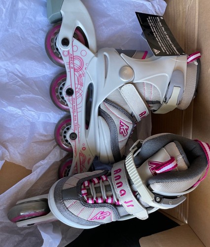 K2 Soft boot Anna Jr [ 11 YTH - JR 2 ] Inline Recreational Skates Pink One Brake