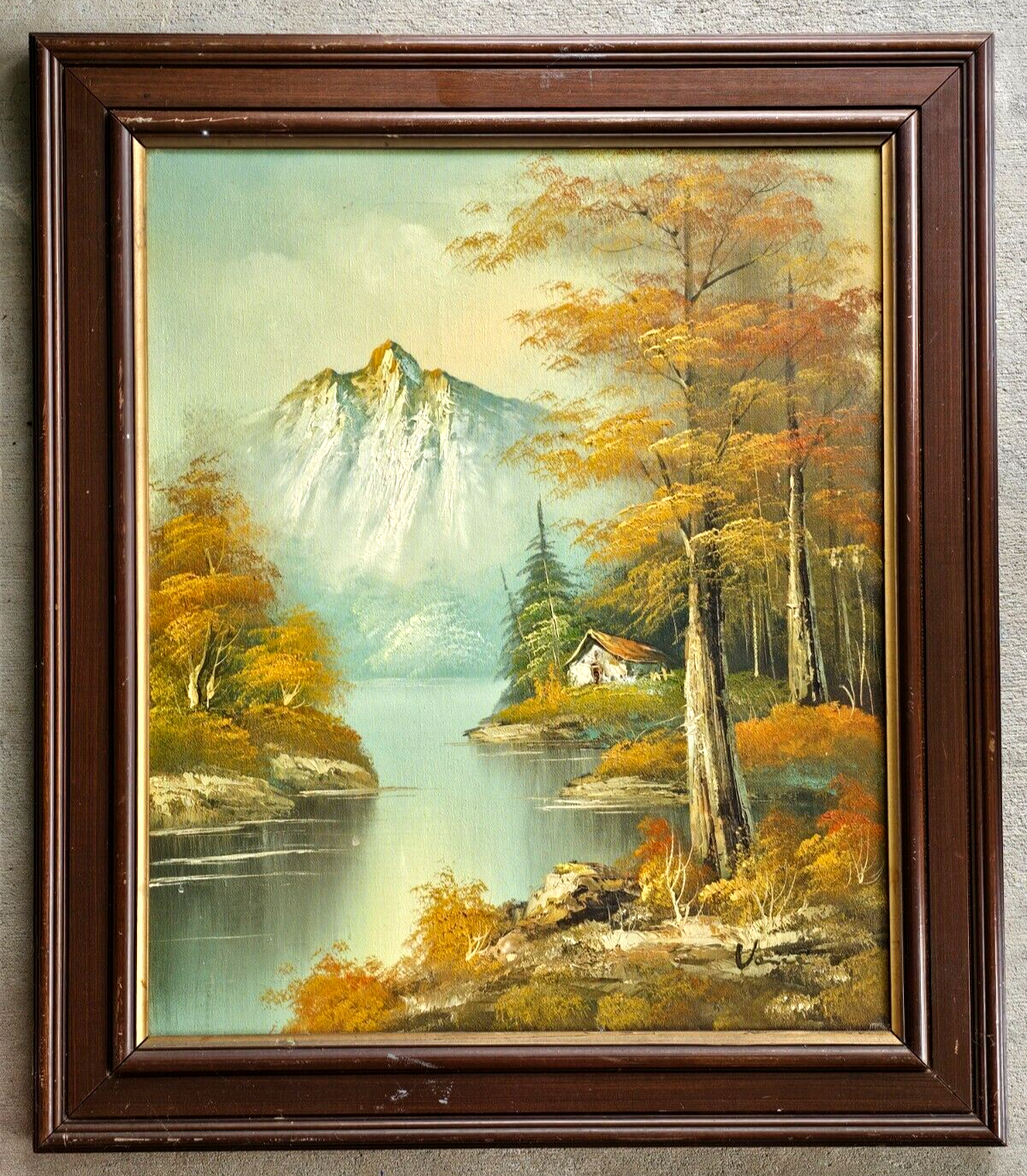 CLEARANCE PRICED TO SELL!!** Vintage Oil on Canvas Mountain