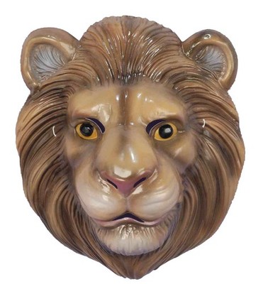 Child's Lion Mask - Classic Plastic Animal Mask for Kids by Forum Novelties