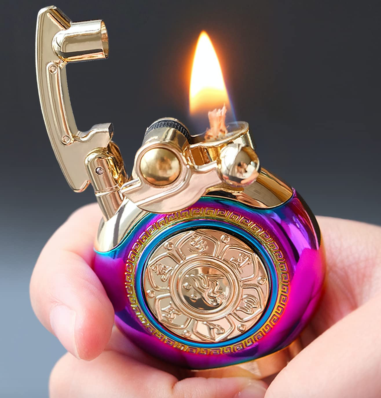 Vintage Trench Lighter Refillable Kerosene Lighter Antique Permanent Lighter Lif