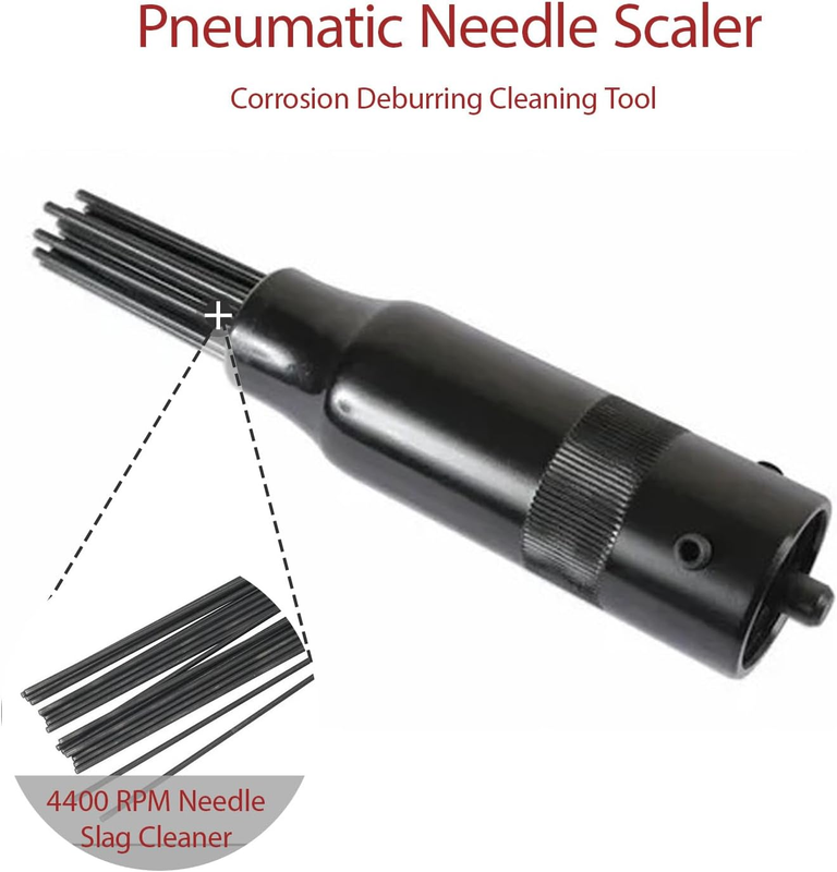 Air Scaler, Pneumatic Needle Scaler, Compact Air Needle Scaler, 4400 RPM Needle