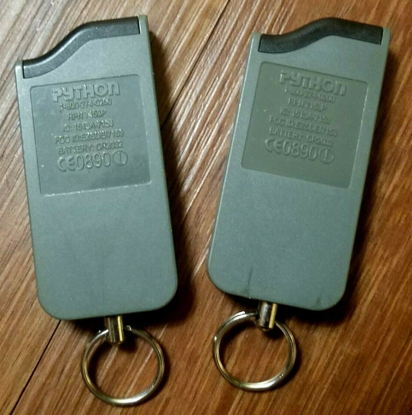 Two  ( 2) Python 1401 Remote Start/Keyless Entry System  ( Remote Controls ONLY)