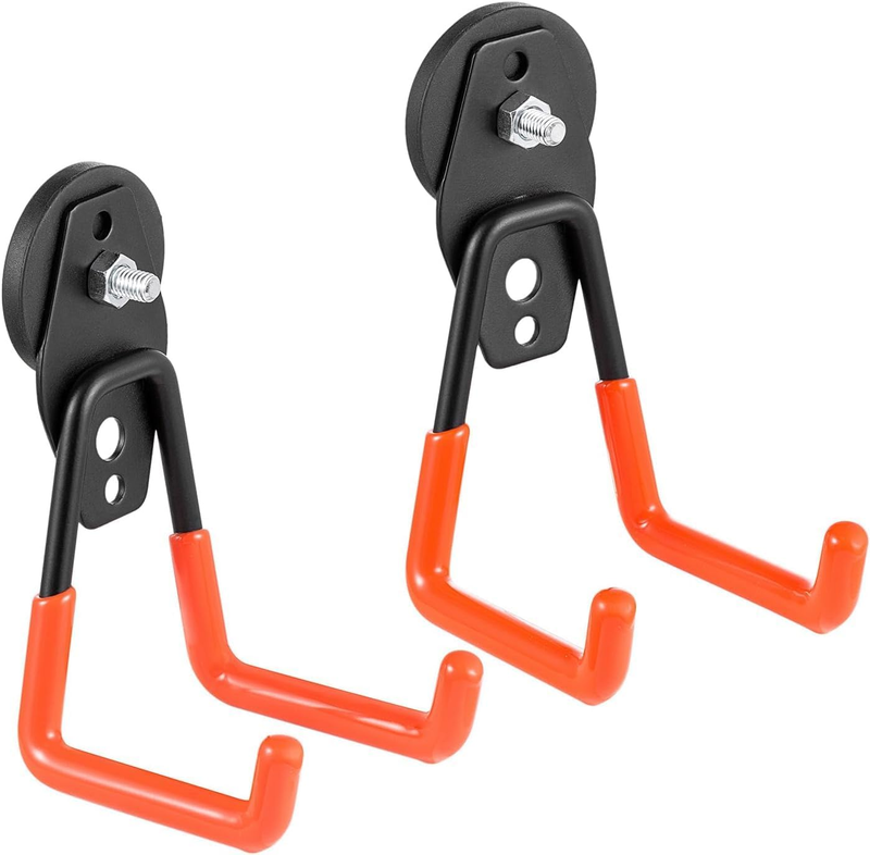 Heavy Duty Magnetic Hook,2Pcs Double Hook Storage Magnetic Hooks for Hanging Str