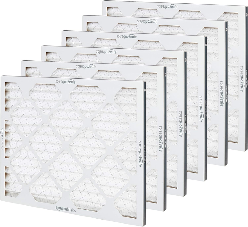Merv 8 AC Furnace Air Filter - 16'' x 20'' x 1'', 6-Pack,white,BP80S.011620-6