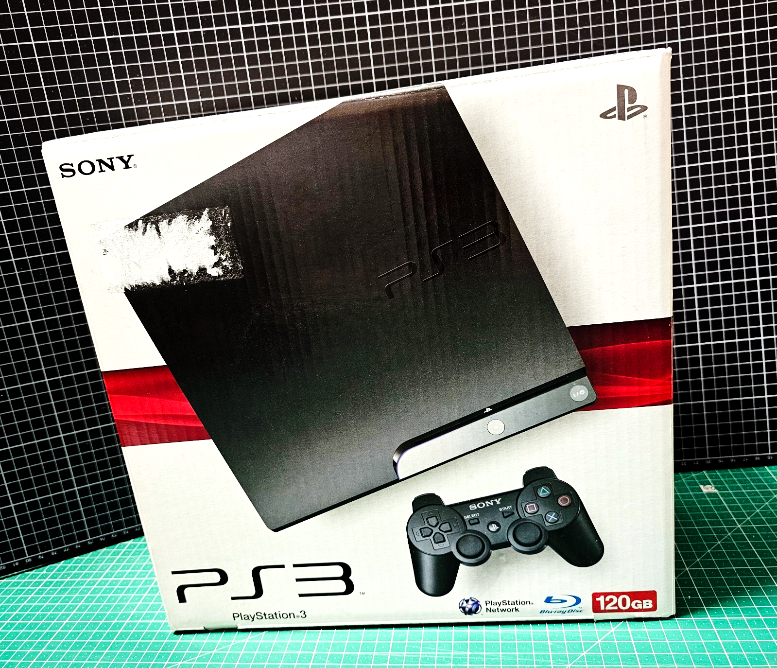 PS3 Console System Charcoal Black Boxed CECH-2000A 120GB