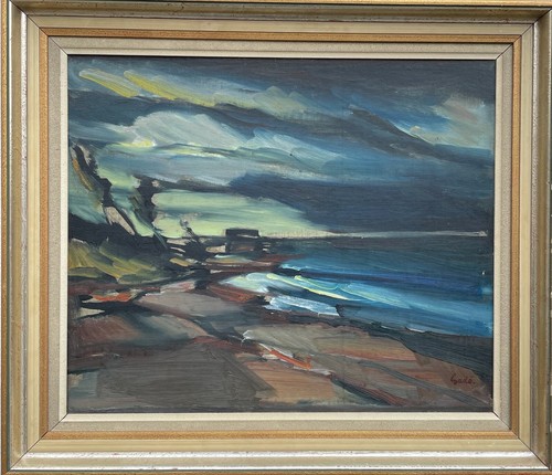 BERTIL GADÖ 1916-2014 ABSTRAKTE KÜSTENLANDSCHAFT MODERN MIDCENTURY MODERN ART 