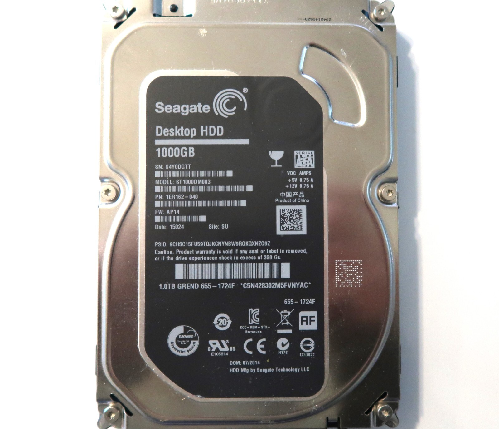 Amazon.com: Seagate 1TB HDD 7.2K RPM 2.5