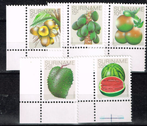 Surinam Flora Fruits stamps 1978 MNH 