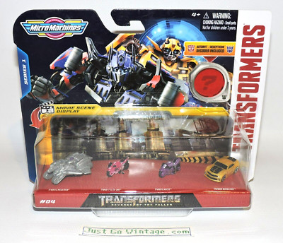 Micro Machines Transformers Series 1 #04 Megatron Elita-One Arcee Bumblebee, NEW