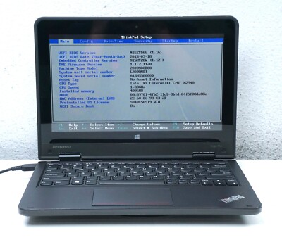 Lenovo Yoga 11e 11.6'' Touch Intel Celeron N2940/N2930 @ 1.83GHz 4GB RAM No HDD
