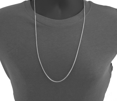 Pre-owned Nuragold 10k White Gold Womens 2mm Franco Square Box Foxtail Wheat Necklace Chain 16"