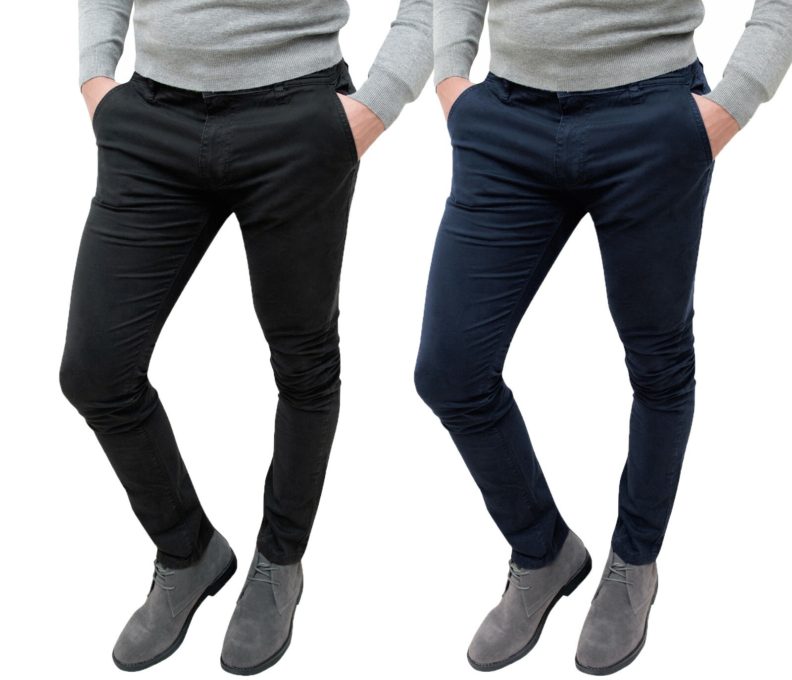 Pantaloni Casual Uomo Invernali Slim Fit