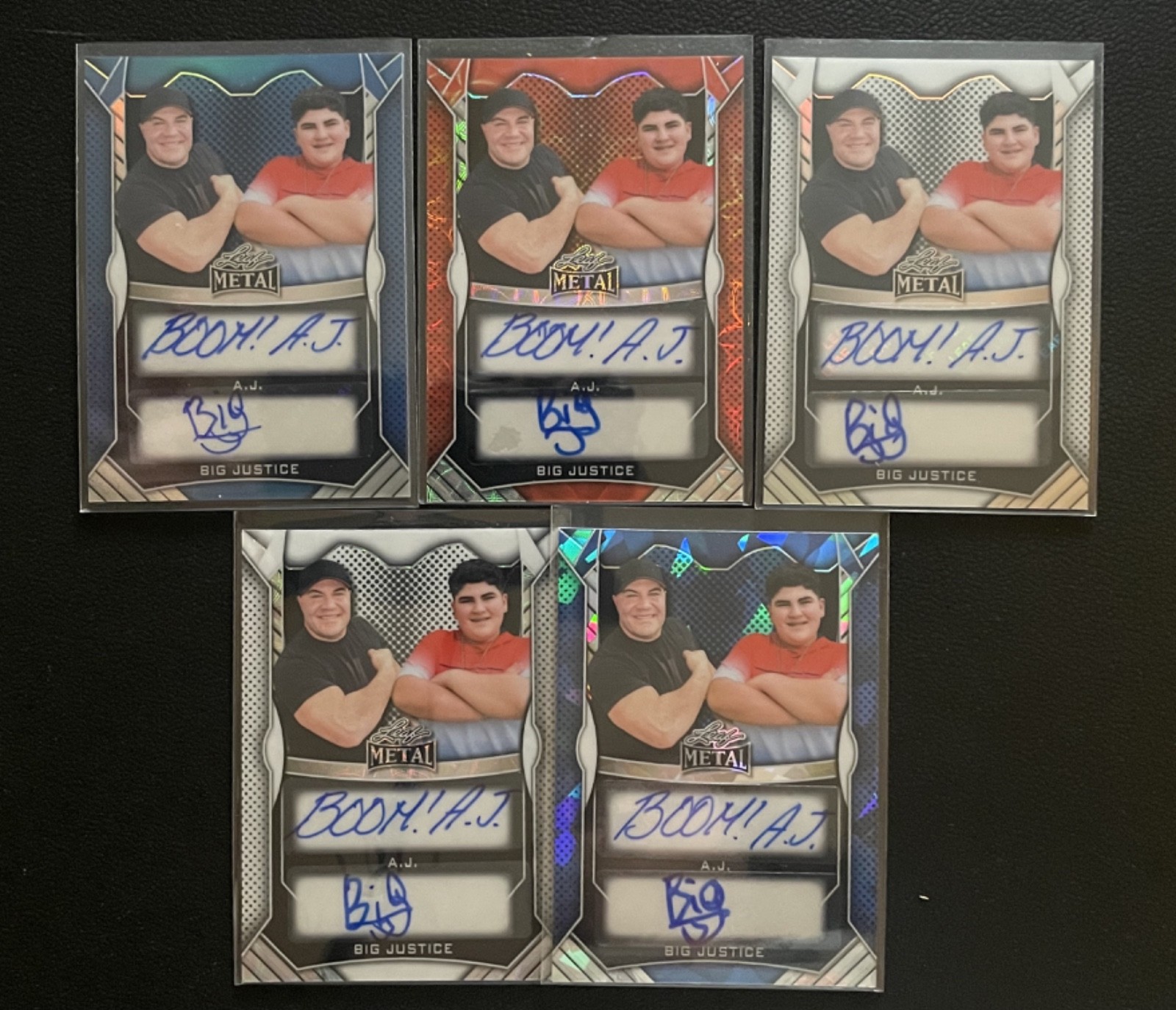 2024 Leaf Metal #DA1 A.J. Big Justice Auto Autograph Lot Of 5 #2