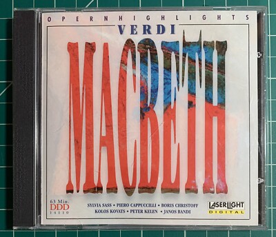 Verdi: MACBETH - Opern Highlights CD - Sealed - Sass, Cappuccilli, Christoff