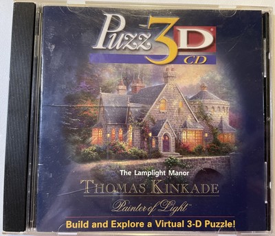 Puzz 3D CD The Lamplight Manor - Thomas Kinkade - Painter of Light - PC Game CD