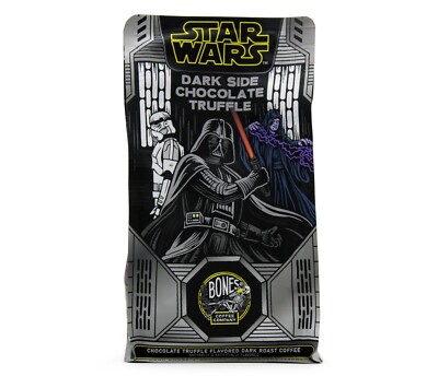 Bones Coffee Star Wars Dark Side Chocolate Truffle Ground Coffee 12oz 04/2025