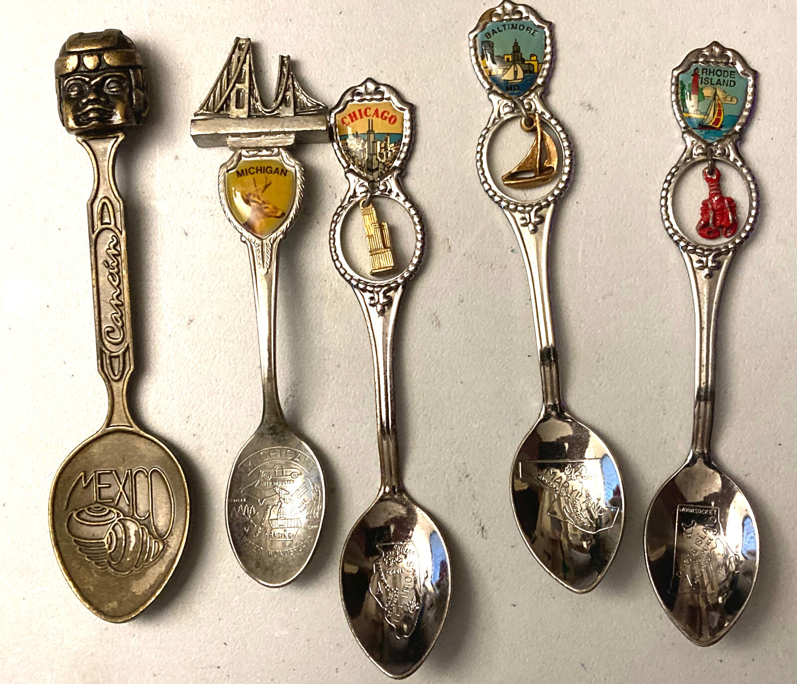 souvenir spoons ヴィンテージ　スプーン 57本 VINTAGE COLLECTOR SOUVENIR SPOONS: TAKE YOUR PICK | eBay