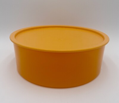 Tupperware One Touch Orange Snack Cookie Food Container F #3421 Lid #3420 New