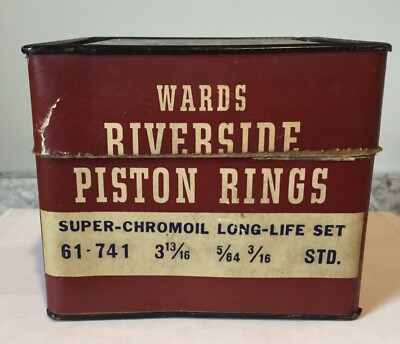 Vintage Wards Riverside Piston Rings Super-Chromoil Long-Life Set Petroliana
