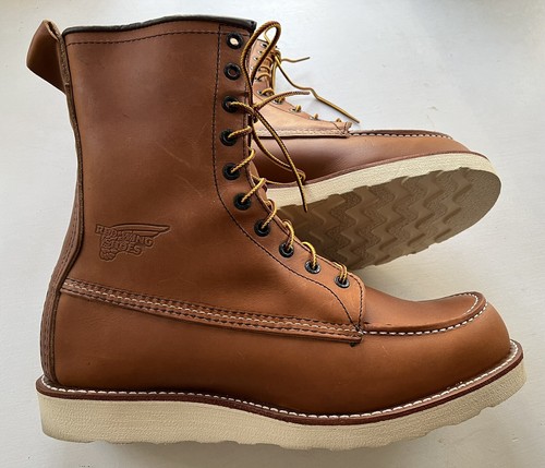 NEW In Box Red Wing 10877 8” Leather Moc Toe Heritage Work