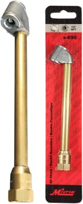 1/4'' FNPT DUAL HEAD AIR CHUCK Milton S690