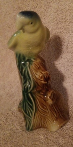 VINTAGE BIRD FIGURINE MADE IN BRAZIL TROPICAL PARROT PARAKEET STATUE