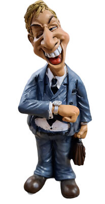 Udo Schmidt Sammelfiguren Deko Figur Beamter mit Aktentasche Anzug Uhr 88304