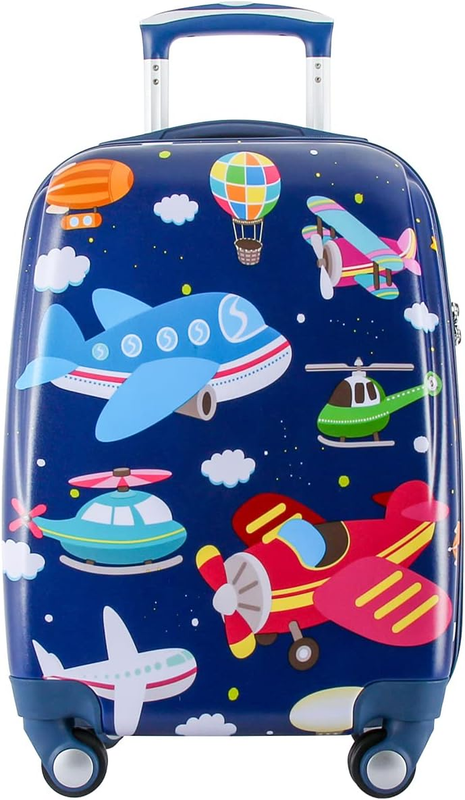 Kids Carry on Luggage for Boy'S, Girl'S Children Rolling Suitcase with 4 Spinner