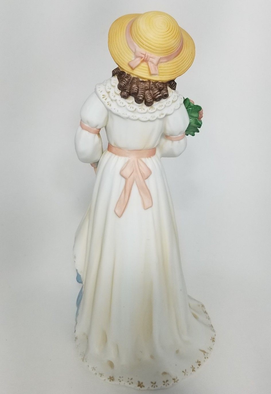 homco 1468 Vintage porcelain Figurine charlotte rose Victorian Lady Flowers