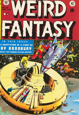 WEIRD SCIENCE FANTASY 18 FACSIMILE COMIC COVER POSTER SPACE SHIP