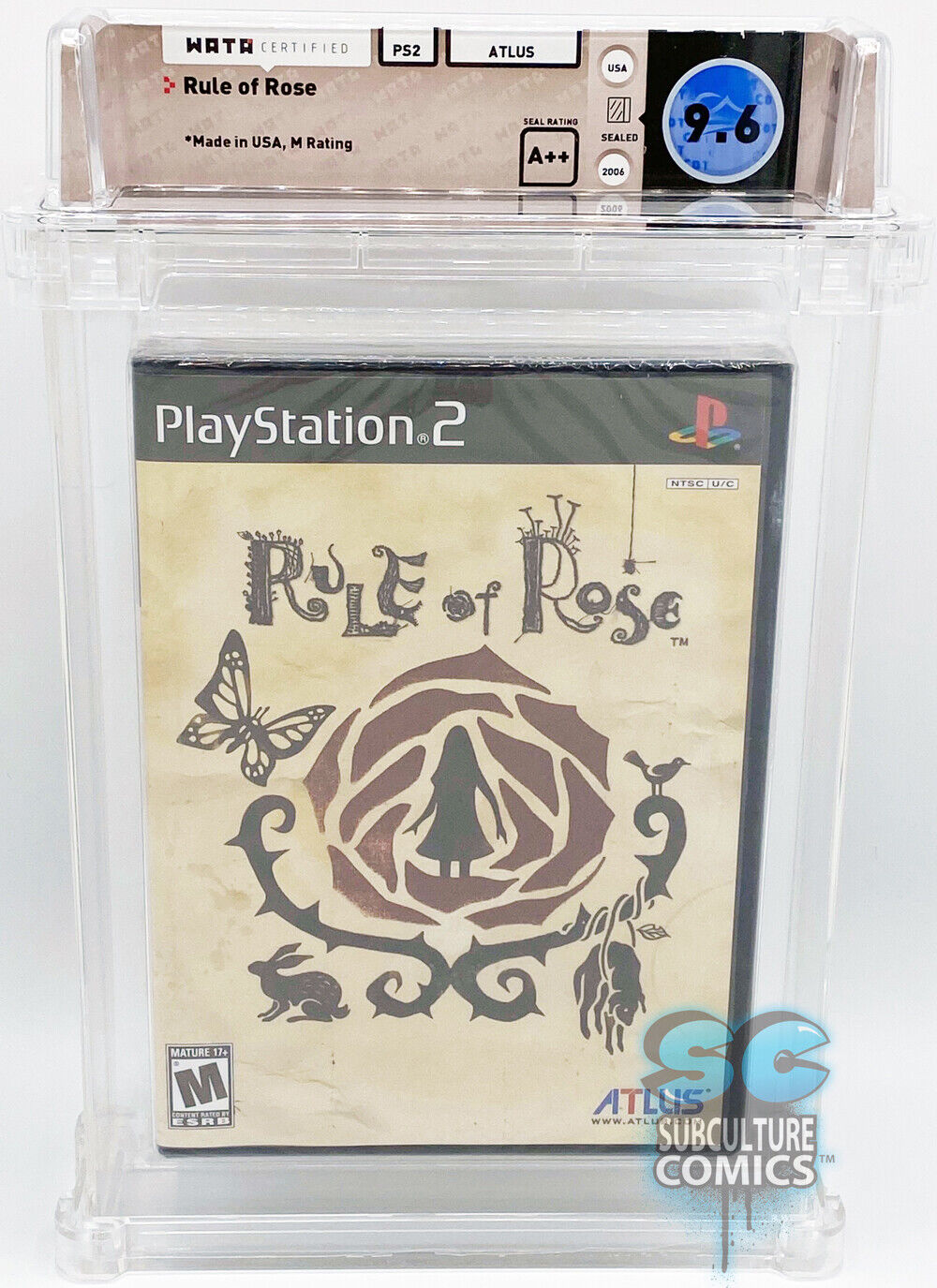 PS2 - RULE OF ROSE - FACTORY SEALED - WATA 9.6 A++ - ATLUS PS2 - RULE OF ROSE - FACTORY SEALED - WATA 9.6 A++ - ATLUS