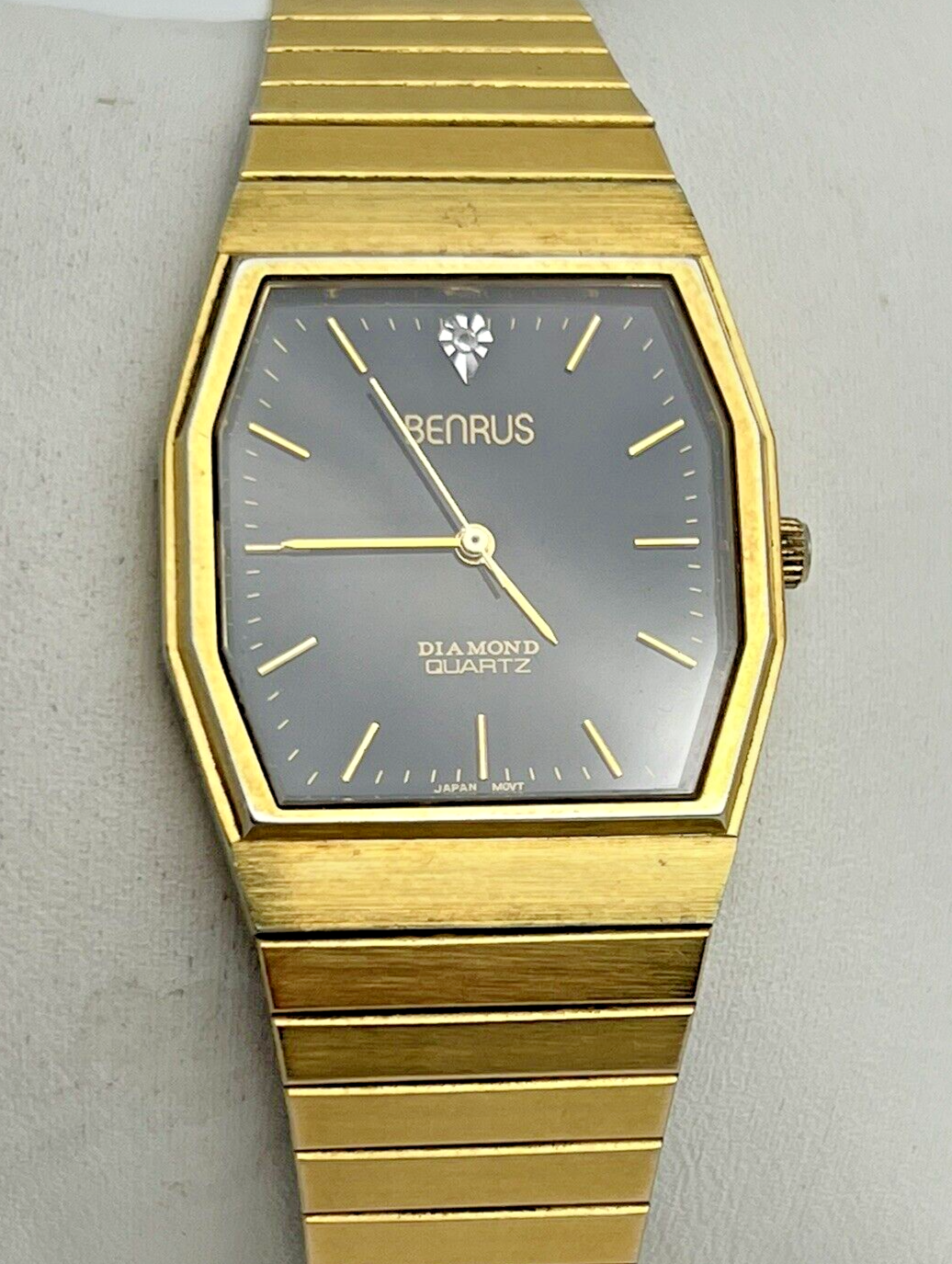 Benrus watch genuine diamond quartz hotsell