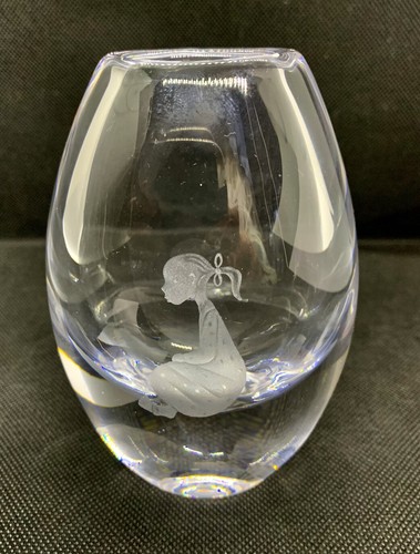 Vintage Sweden Kosta Boda 『Teardrop』 Kosta(boda) Sweden Crystal Teardrop Vase Goran Warff Signed
