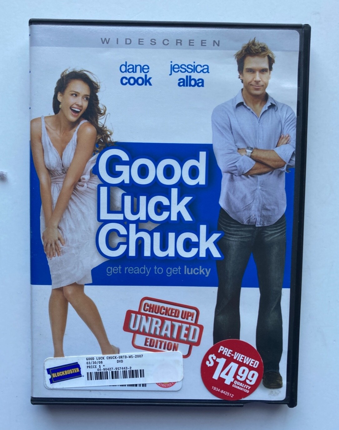 Good Luck Chuck (DVD, 2007), with Jessica Alba, Dane Cook