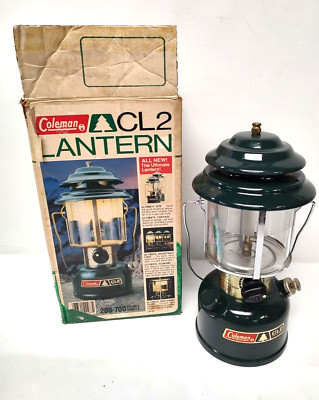 Vintage 1984 Coleman Model CL2 288-700 Lantern Original Double Mantle NEW 8-84
