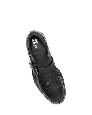 MOMA HERREN ELEGANTE SCHUHE MOMA 2FW137 VITELLO NERO LEDER SCHWARZ