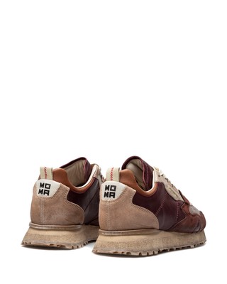 MOMA DAMEN SCHUHE SNEAKERS MOMA 3AW199 CRAFTS DARK PURPLE RUNNING DUNKELLILA LEDER